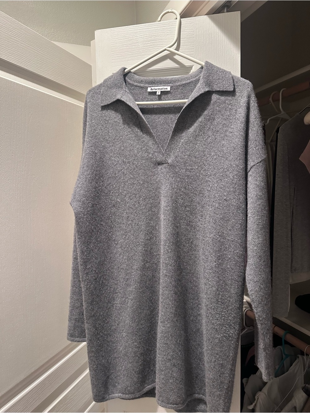 Reformation 100% cashmere sweater dress